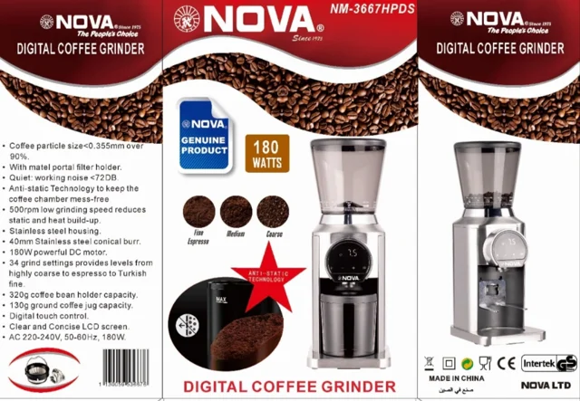 آسیاب قهوه نوا مدل Nova NM-3667HPDS Coffee Grinder